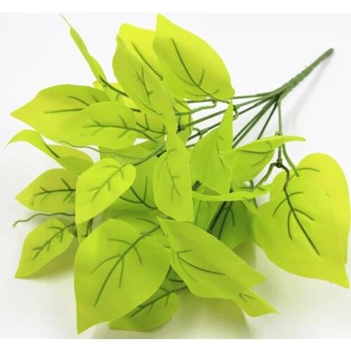 1pcs Artificial Plants Green Grass Plastic plant Grass Garden Home Decoration artificial grass Fake plant Leaves Green