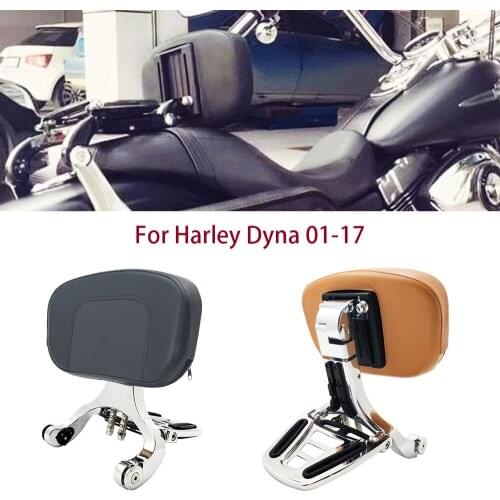 Motorcycle Multi-Purpose Driver Passenger Backrest For Harley Dyna FXDF FXDL FXDB FLD 2001-2017