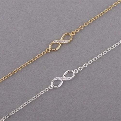 Fashion Infinity CZ Crystal Bracelet For Women Best Gift jewelry shining charm jewelry for girls