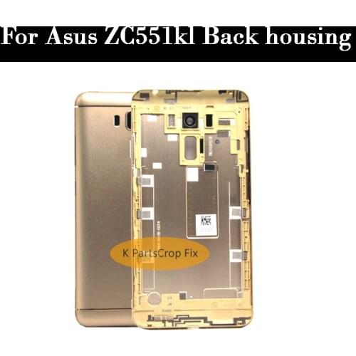 100% New Battery Door Back Cover Housing Case For ASUS Zenfone 3 Laser ZC551KL 5.5 Inch With Camera Lens+Power Volume Buttons