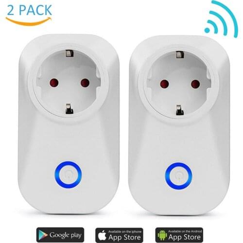 New WIFI Smart Plug Smart Switch Socket Timing EU Socket Voice Control Outlet For Alexa Audio Control Smart Socket