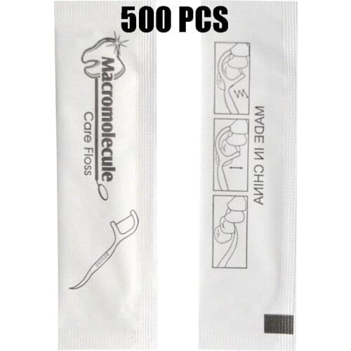 New 500PCS Dental Floss Family Packing Safety Disposable Toothpicks Individule Tooth Clean Oral Care Dental Supplies