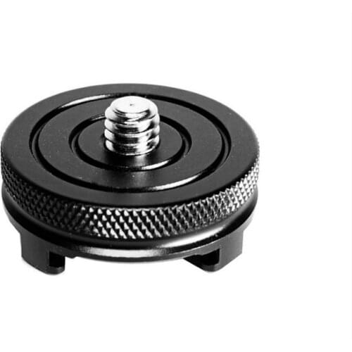 New design Camera hot shoe with 1/4" adapter, cold shoe base, flash, pan tilt conversion base