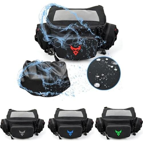 Touch Screen Motorcycle Front Bag Waterproof Moto Waist Bag Large Capacity Scooter Motorbike Pedal Moto Storage Bag Mobile Phone