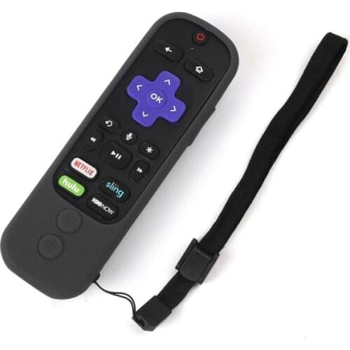 Replacement Case For TCL Roku 1 2 3 4 Remote Control Silicone Soft Shock Proof Anti-Slip Controller Protector