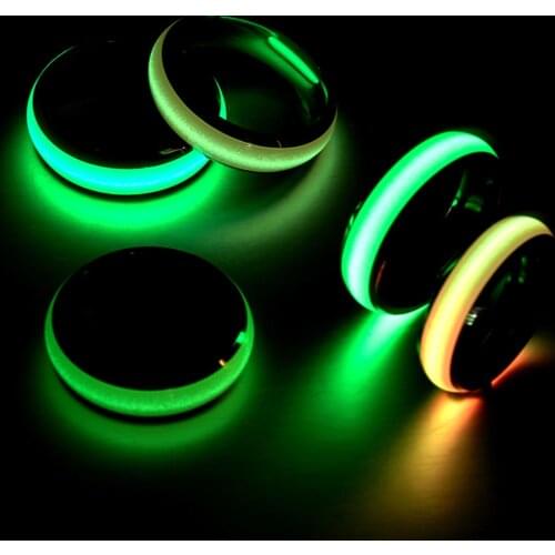 Luminous Ring Solid Color Fashion New Minimalist Stainless Steel Rings Glowing In The Dark Couple Rings Men Women Jewelry Gift