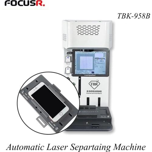 TBK 958B Automatic Laser Back Glass Separating Machine For iPhone Laser Engraving Machine Mobile Phone Screen Seperator Machines