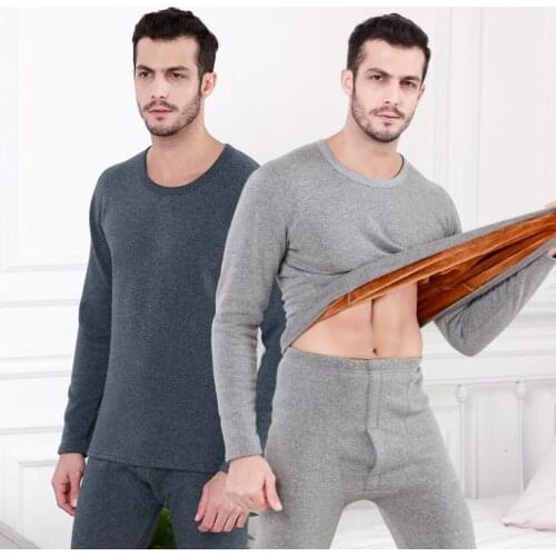 Heated Thermal Underwear Tmall Supplier Merino Wool Ropa Invierno Hombre O Neck Winter Clothes Men Warm Suit Thermo Clothing