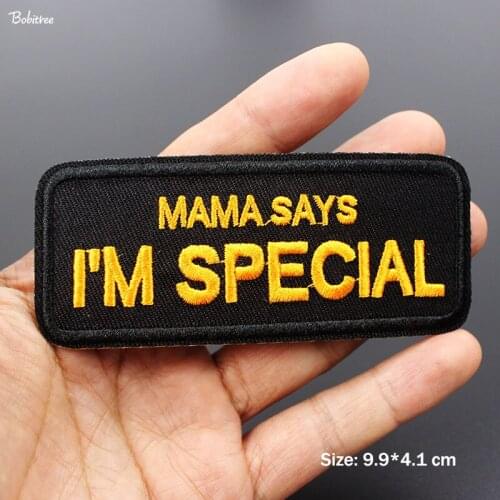 Bobitree Letters Embroidered Patch for Cloth Iron On Badges Fashion Appliques for Jacket Jean Decoration Stickers