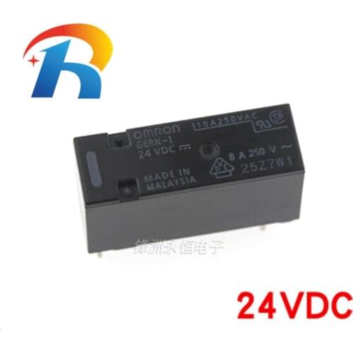 100% NEW G6RN-1 G6RN-1-24VDC DIP5 8A 24V DC Power Relay