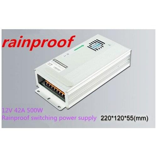 12V 40A Switching power supply rainproof 500W 12V 40A waterproof Power supply 12v 220v switching power 500W 110V~220V