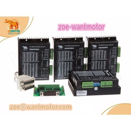 Ship from USAand free!4pcs Wantai Stepper Motor Driver DQ860MA 80V 7.6A 256Microsteps Router Mill Cut Laser Engraving Foam Grind
