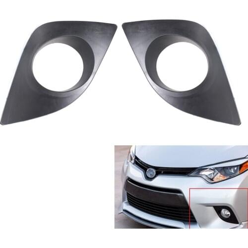 ABS Fog Light Grille Lamp Cover for Toyota Corolla 14-16 Pair 1.8L