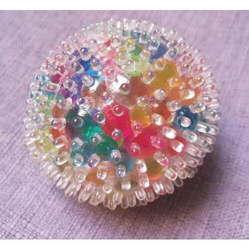 Atomic Bead Stress Ball Spiky Message Ball Fidget Sensory Gadget Toy Autism