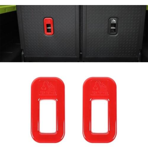 Car Safety Seat Fixed Buckle Decoration Sticker for Suzuki Jimny 2019 2020 2021 JB74 JB64 Car Interior Accessory ABS Red Styling