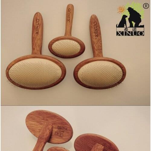 Branded xinuo high qulity Handle Shedding Wooden Pet Dog Cat Hair Brush Fur Grooming Trimmer Comb Tool ZY1ZY2ZY3 PET BEAUTICIAN