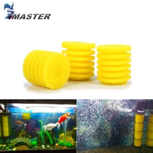 Aquarium Filter Sponge For Air Pump Yellow color Fish Tank Internal Filter Sponge for filter pump water pump aquarium bar pond