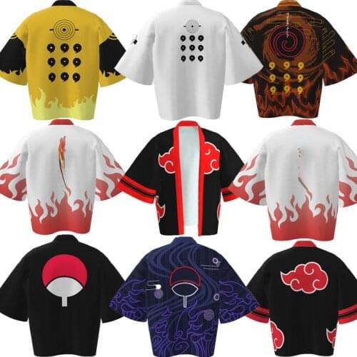 New manga superhero animation ninja kimono 3D print bathrobe ethnic cape pajamas