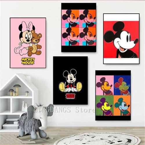 5d Diy Diamond Painting Disney Creative Cute Mickey Anime Posters Cartoon Diamond Mosaic Embroidery Full Drill Home Decor Gift