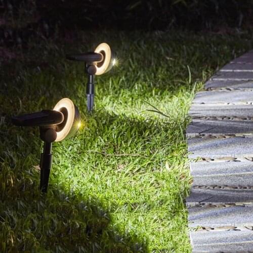 Solar Lights Outdoor Landscape Spotlights Solar Powered Lawn Lights Wireless Adjustable Security Lighting For Yard Walkway Porch
