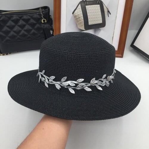 Couples with shading prevent bask in summer leaves ms decoration hat hat flat straw hats
