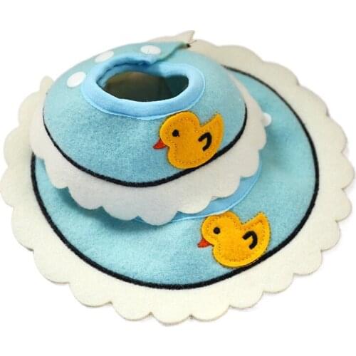Cat mouth towel pet accessories Scarf Blue duckling Bib triangle scarf small dog neck cover cat accessories kitten fashion