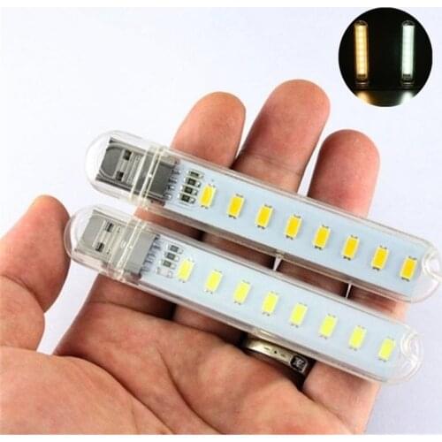 8 LED Mini Portable USB Lamp DC 5V Camping USB Lighting For PC Laptop Mobile Power Bank Gadget