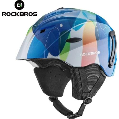 ROCKBROS Ski Helmet Integrally-molded Men Women Kid Safety Protect Helmet Thermal Ultralight Snowboard Helmets Accessories