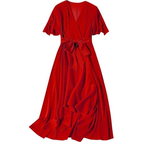 Silk Dress Lady 2021 Summer New Temperamental Banquet Dress