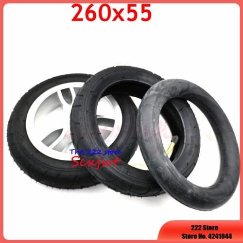 260x55 Wheel Tyre Tube Fits Children Tricycle, Baby Trolley, Folding Baby Cart, Electric Scooter, Childrens Bicycle 260*55 Tire