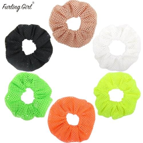 Furling Gilr Nets Elastic Hairbands Women Accessories Ponytail Holder Bright Candy Color Hair Scrunchies Fashion Girls Hair Tie