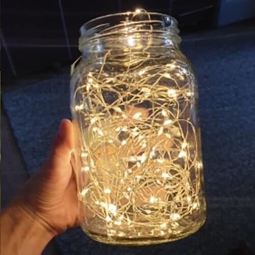 1-3M LED String Lights Warm White Fairy Lights Garland for Home Christmas Wedding Birthday Party Decoration Battery Powered Lamp