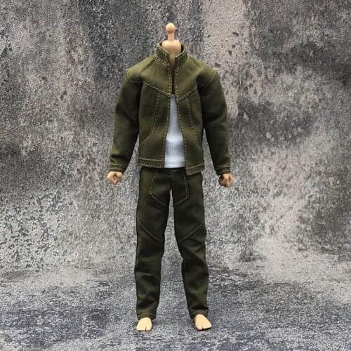 1/6 Scale Soldier Doll Clothes Suit Fashion Handsome Jacket Pants Suit Toy Body 12' Removable Doll Toy Collection Accessories