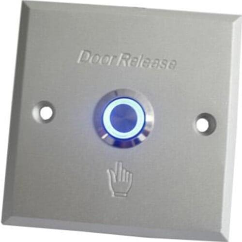 10pcs Access control exit button door open exit switch door release exit button with LED light Aluminum door button