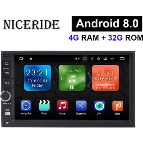Car DVD GPS android 8.0 Player 2 din radio universal GPS Navigation Multimedia For Nissan Toyota Volkswagen with backup camera