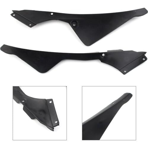 1 Pair Motorcycle Lower Inner Fairing Side Cover for Yamaha YZF 600 R6 YZF-R6 2006 2007 Unpainted Black ABS Plastic