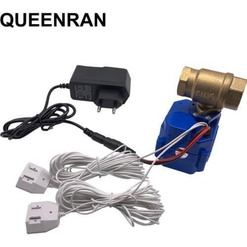 Water Leakage Sensor with Auto Stop Valve DN15 Water Leaking Detection Sensor Alarm System For Russian/Ukrain Smart Home Office