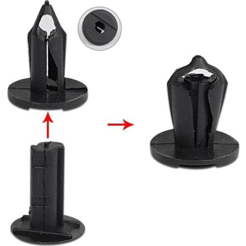 Usefu 8mm 40 Pcs / Pack Nylon Bumper Retainer Fender Flare Mud Flaps Guard Fastener Rivet Clips