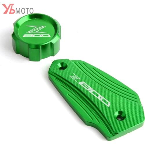 Flash Deals Motorcycle CNC Front & Rear brake Fluid Cylinder Master Reservoir Cover Cap For Kawasaki Z800 2013 2014 2015 2016