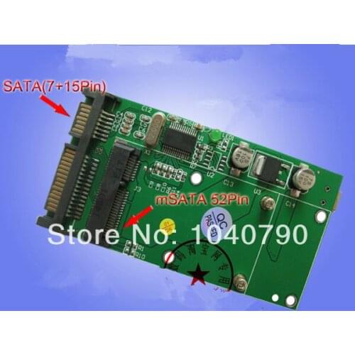 MSATA PCI-E PCIE SSD 70mm to 2.5-inch SATA Adapter Converter for Laptop Notepad