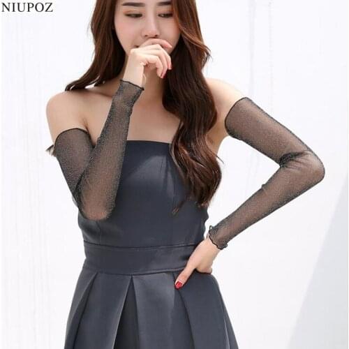 2017 New Women Cycling Running Driving Lace Gloves Summer UV Sunscreen Gloves Sun Protection Protective Arm Warmers Sleeves G1