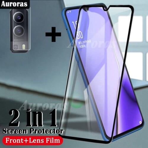 Auroras 2 in 1 Film For VIVO Y72 5G Screen Protector Tempered Glass For vivo Y72 Lens Protector Glass Film