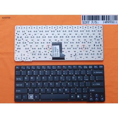 US QWERTY Layout New Replacement Keyboard for SONY VAIO VPC-CA VPCCA Laptop Black NO Frame