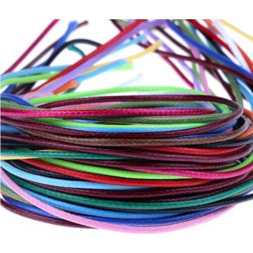 Hot Sale 80m/lot 1.5mm Waxed Cotton Necklace Rope Cord/shambhala Cord 1.5mm Handmade Jewelry Making DIY Accessories Findings