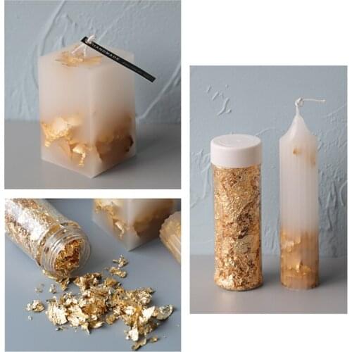 Candle Gold Foil for Candle Molds Silicone Mold Aromatherapy Soap Mould using Fo H55A