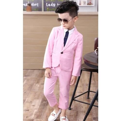 TPSAADE Kids Baby Boys Blazers Clothes Weddings Suits Jackets Pants Set Childrens Formal Wedding Costume Suit for Boy Clothing