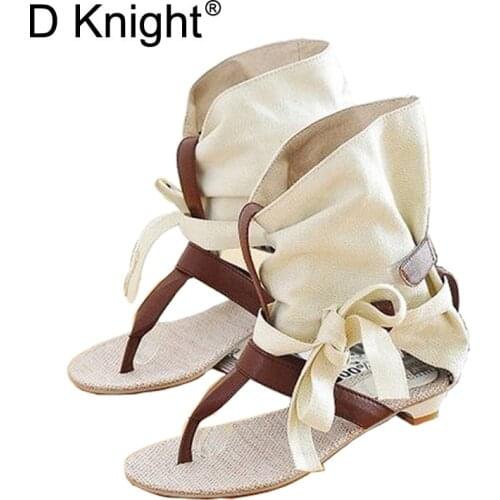 Plus Size 34-43 Fashion Women Gladiator T-straps Flat Sandals Ladies Casual Flat Summer Shoes 2017 Brand New Rome Women Sandals