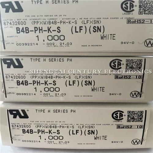 1000 pces B4B-PH-K-S conector conector de agulha 4pin 2.0mmspacing conector