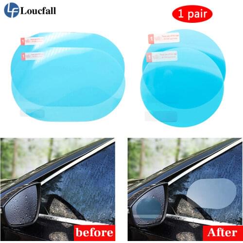 2 Pc/Set Anti Fog Car Sticker general Car rearview mirror waterproof film reverse mirror film Car Mirror Window Clear Film