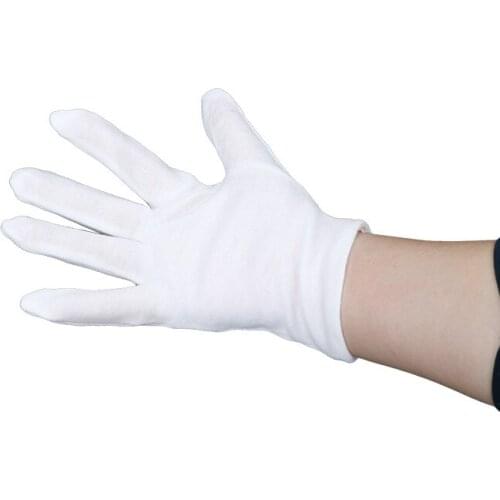 20pair Magic Fire Glove Party Stage Performance Show Costume Props Soft Knitted Fire In The Palm Stretch White Gloves